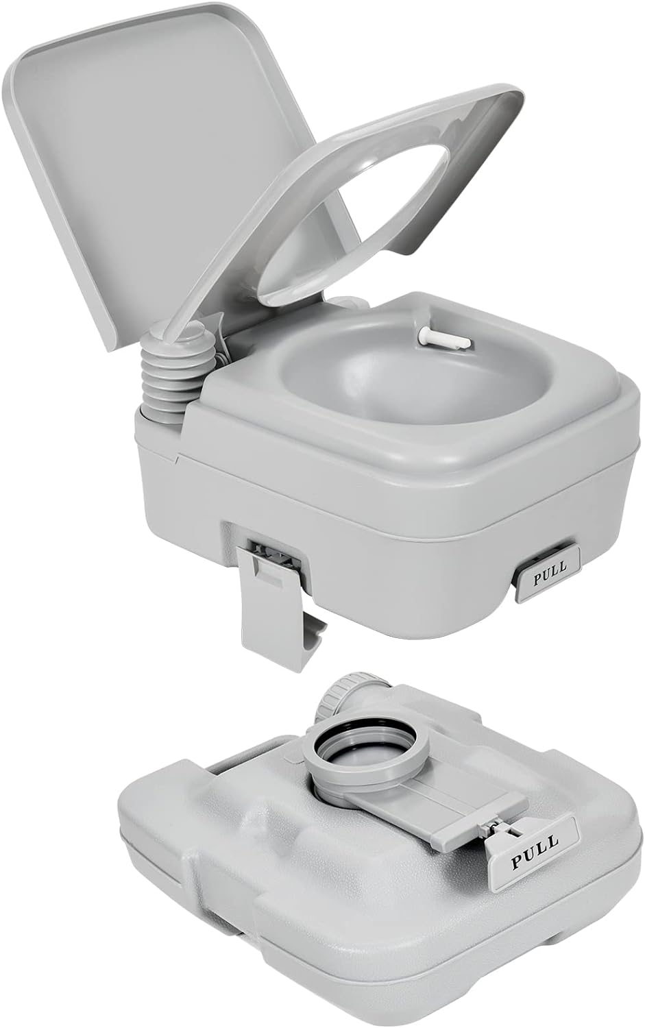 YITAHOME Press Flush Portable Toilet - Leak-proof Travel Potty
