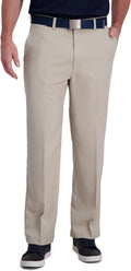 Haggar Cool Right Performance Flex Classic Fit Flat Front Pant wicking
