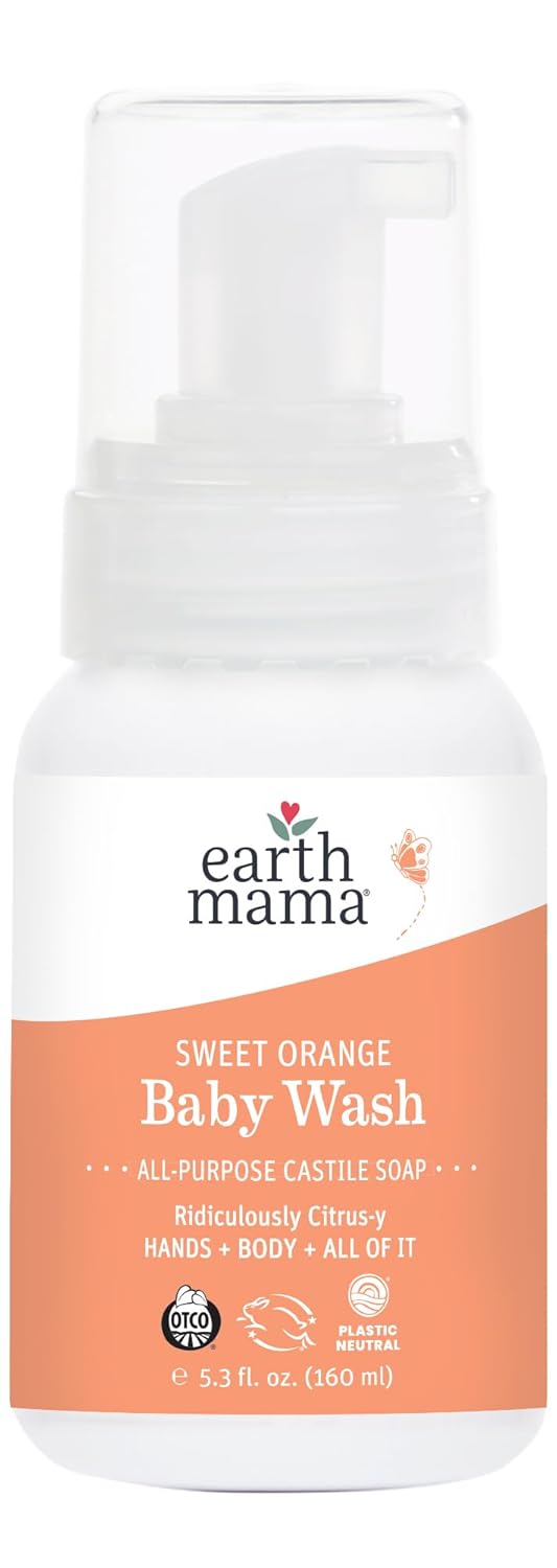 Earth Mama Sweet Orange Baby Liquid Wash - Soothing All-in-One Beauty