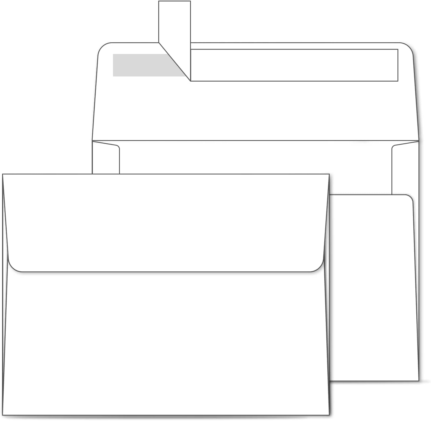 Ohuhu A7 Printable White Envelopes for Cards and Invitations