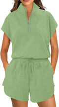 Two Piece Sets for Women Short Sleeve Tracksuit - Casual Lounge Fit