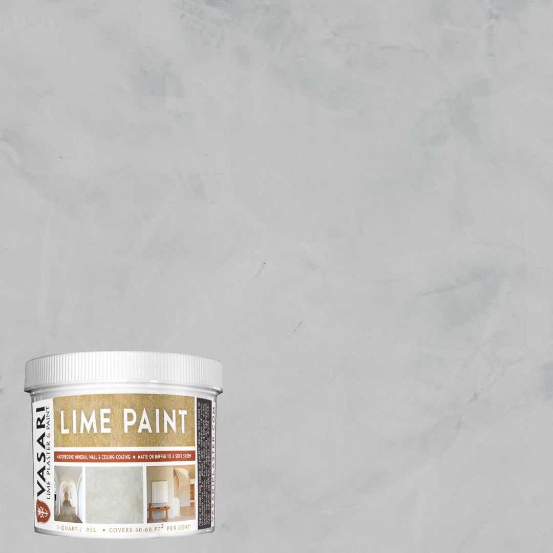 VASARI Lime Plaster & Paint - Natural Lime Paint in Cement Grey