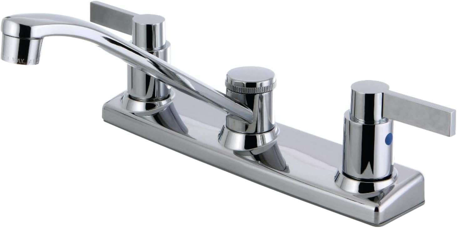 Kingston Brass NuvoFusion Kitchen Faucet with 8-Inch Centerset