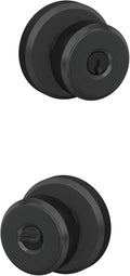 Schlage F51A BWE 622 GSN Bowery Door Knob for Keyed Security