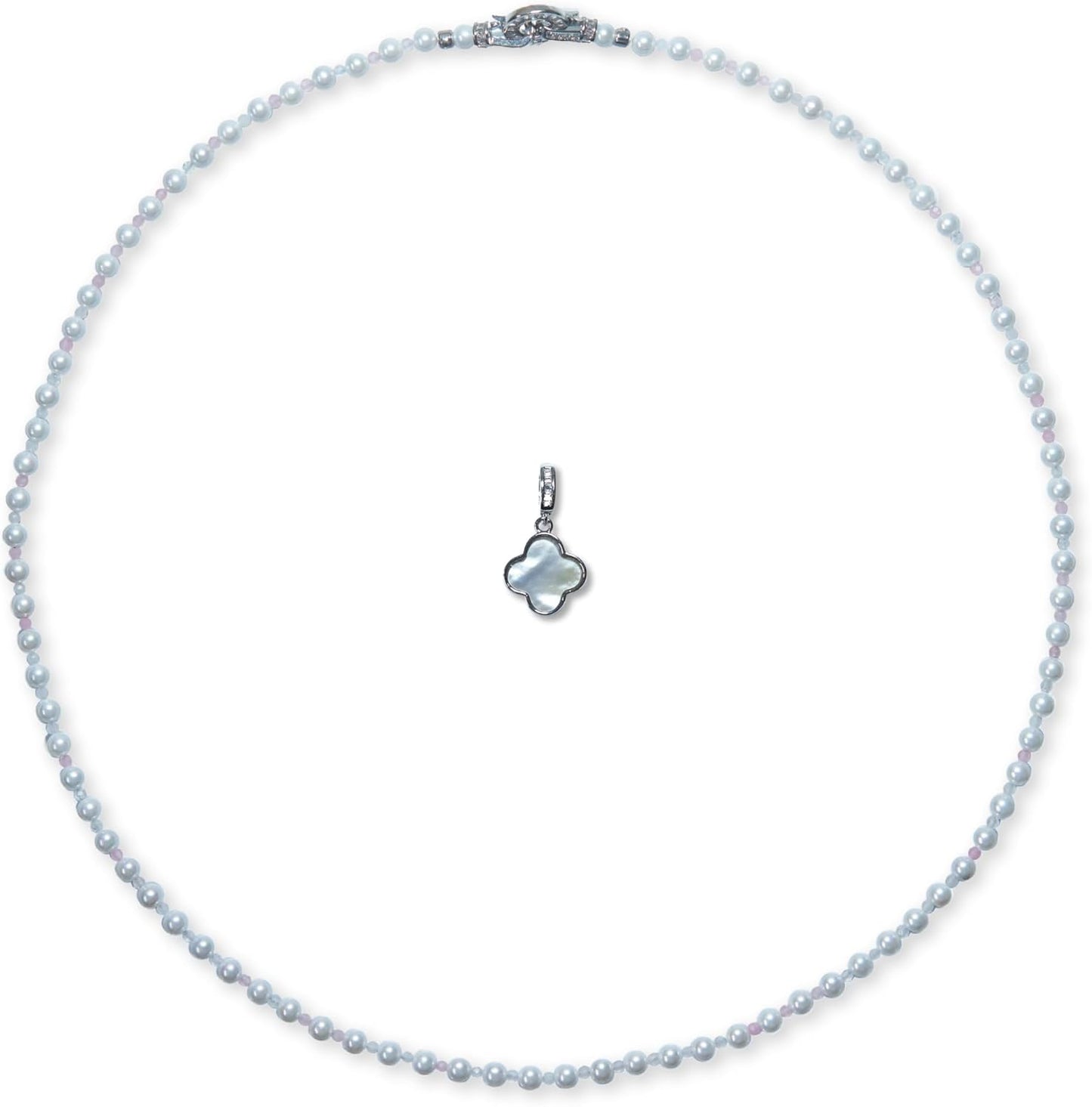 Natural Crystal Stone Beaded Necklace for Unique Style Lovers