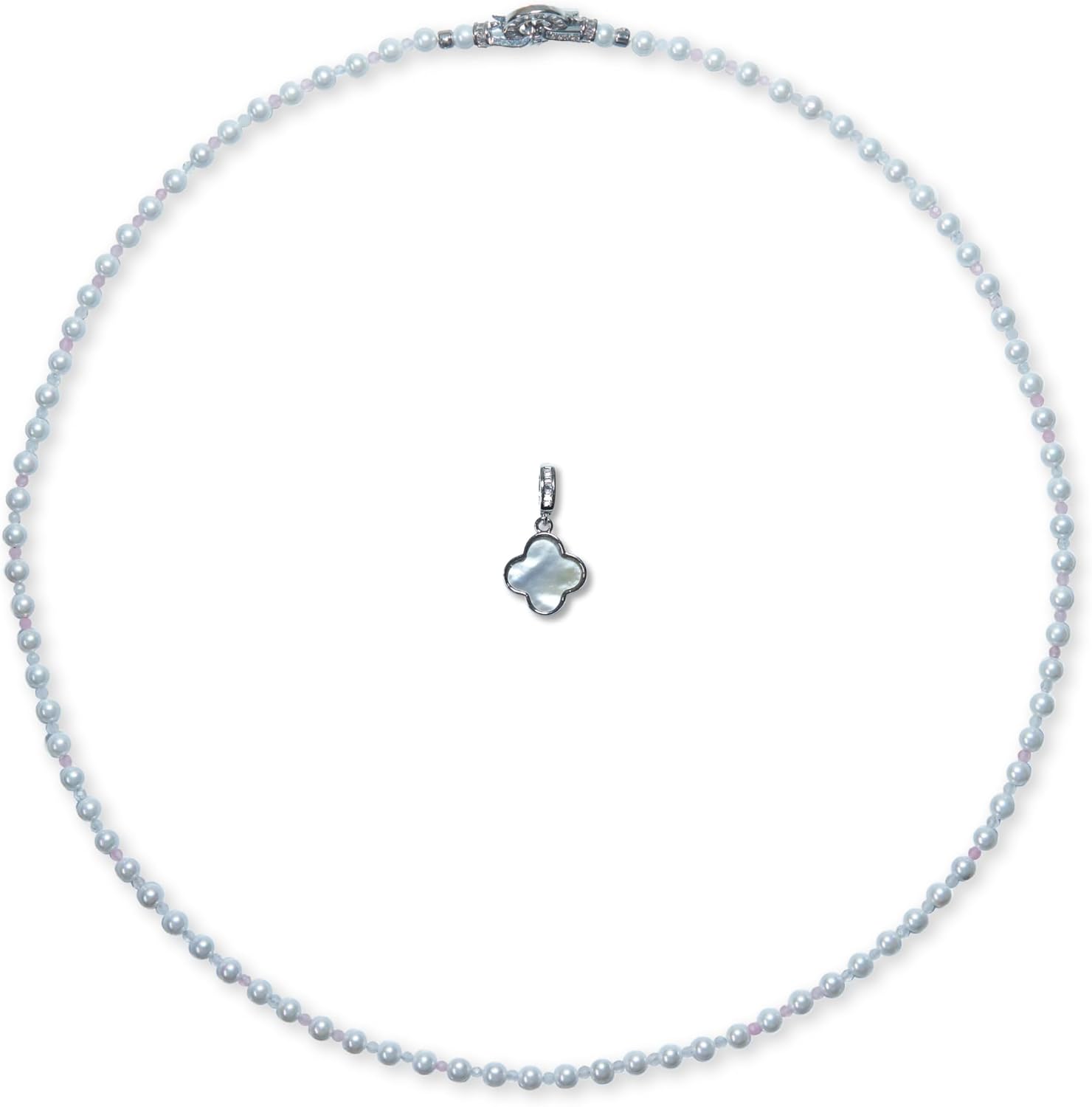Natural Crystal Stone Beaded Necklace for Unique Style Lovers