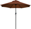 Sunnyglade 9 ft Patio Umbrella Outdoor Table Umbrella - Sturdy 8-Rib
