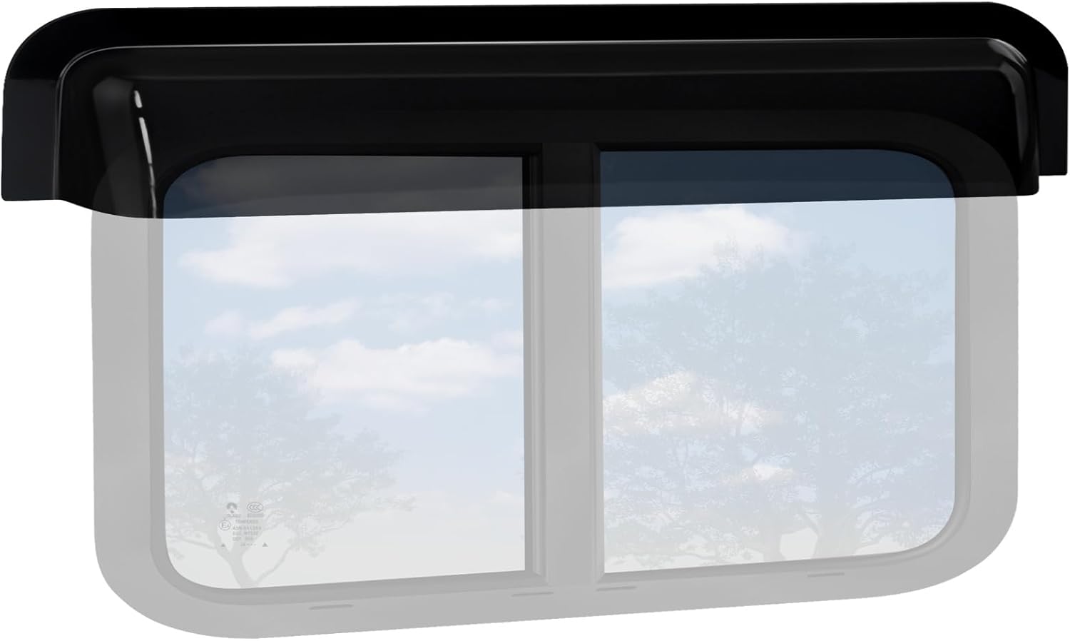 RV Window Rain Deflector Guard for 36-42 inch Wide Windows