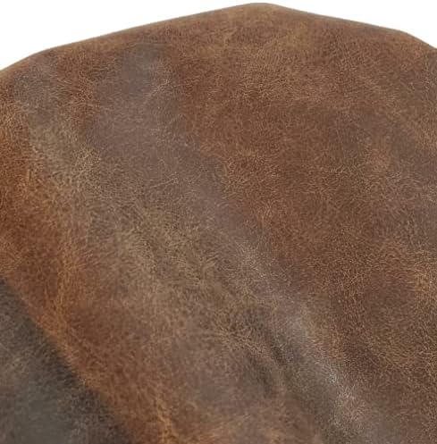 Brown Distressed Soft Faux Vegan PU Leather Roll for Upholstery