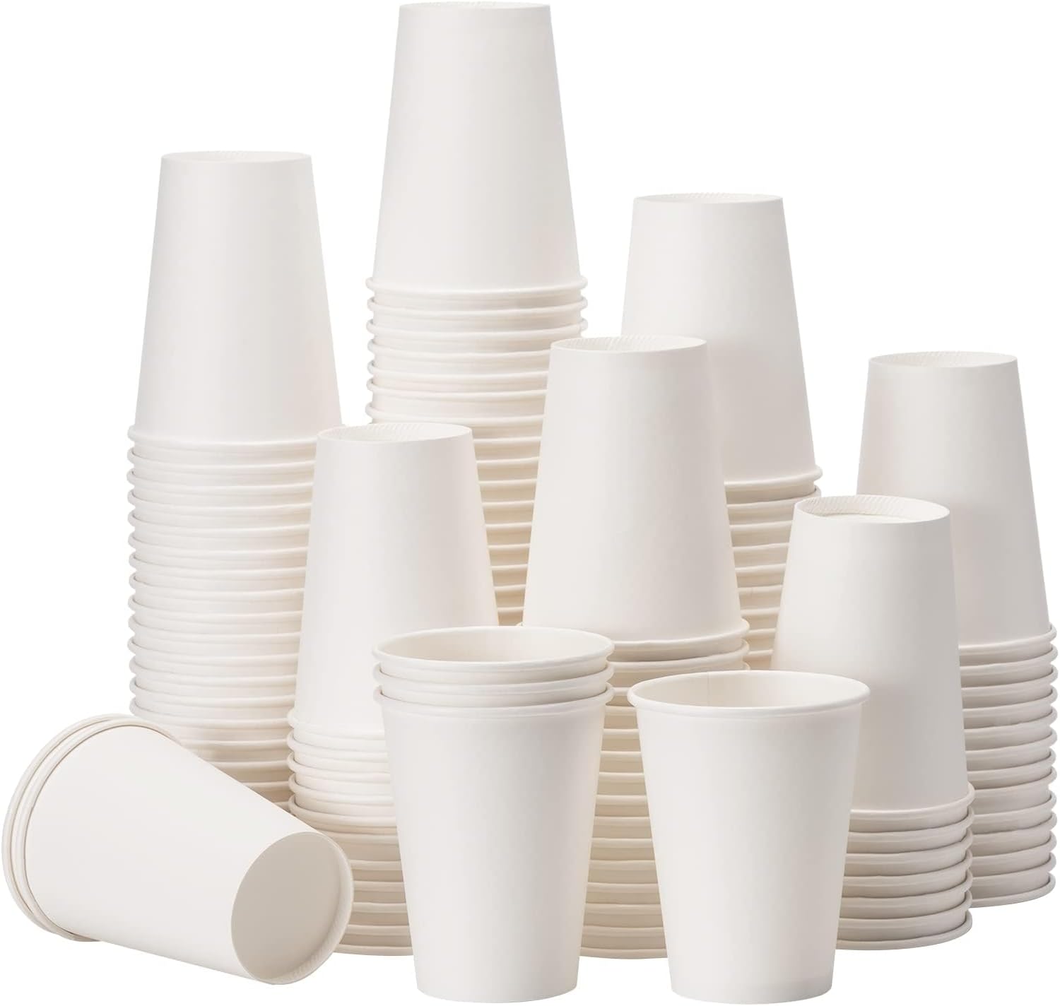 300-Pack RACETOP 12oz Hot Coffee Cups - Disposable & Eco-Friendly