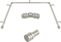 Bay Window Curtain Rods 1 in Heavy Duty Rods for Bay Windows - Sturdy