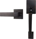 Azdele Bronze Front Door Handle Set - Oil Bronze Entry Lever