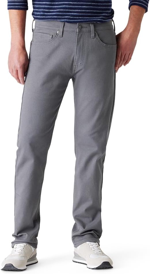 LEVI Strauss Signature Mens Regular Fit Flex Jeans for Comfort