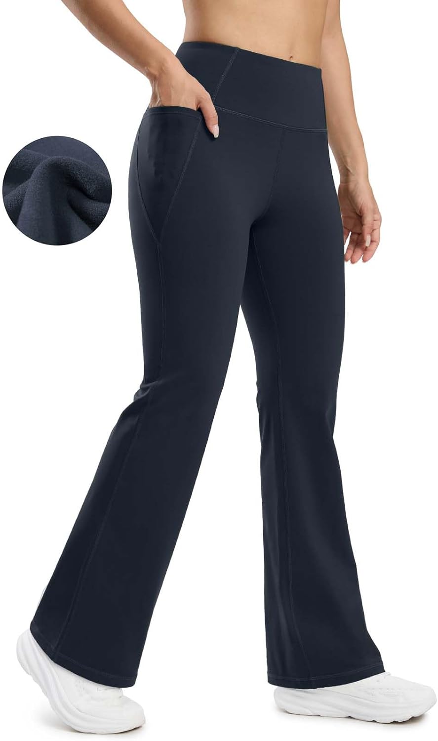 Seamaid Water Resistant Fleece-Lined Yoga Pants - Stay Warm & Dry!