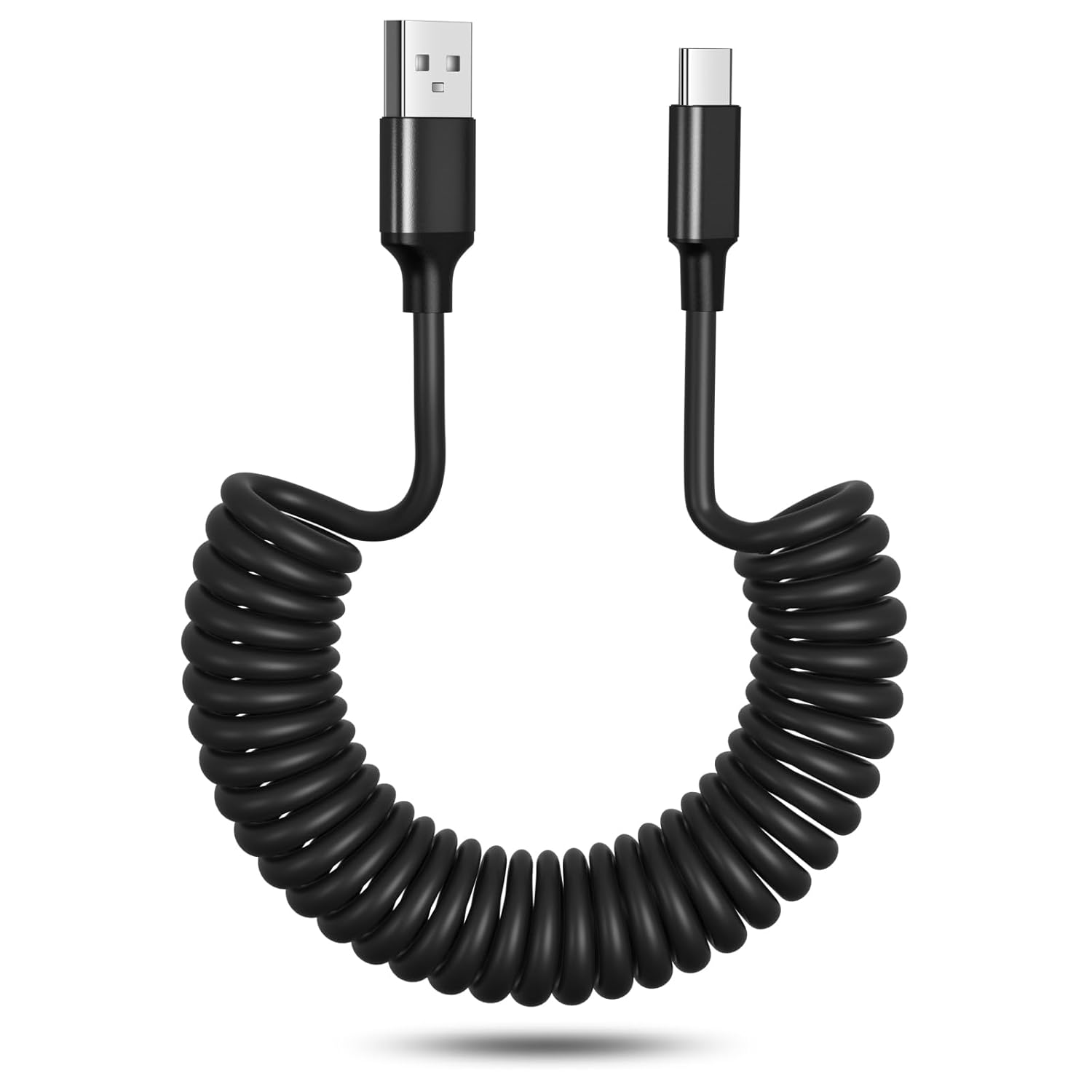Fast Charge on the Go! OKRAY Coiled USB C Car Cable