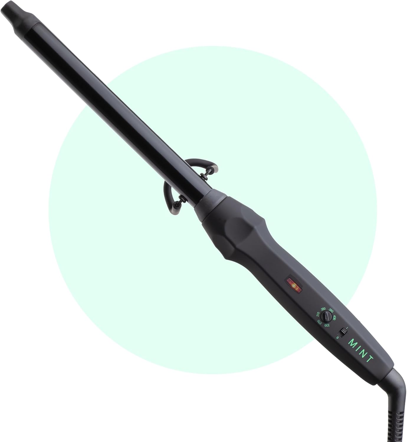 MINT Professional Clamp-Free Curling Wand for Long Hair Styling