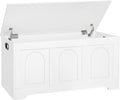 DINZI LVJ Storage Chest 39.4 in Wooden Storage Box - Sturdy Flip-Top