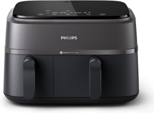 Philips Dual Basket Air Fryer with 8-in-1 Functions and 9.5 Quarts