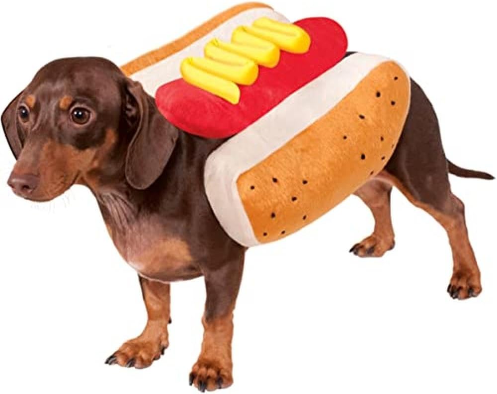 Rubies Hot Dog Pet Costume for Small Dogs or Cats - Fun Outfit