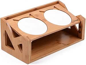 Petsoigne Cat Bowls Elevated Dining Table for Comfortable Eating