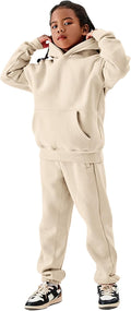 Flygo Girls Boys Fleece 2 Piece Outfits for Activewear Fun