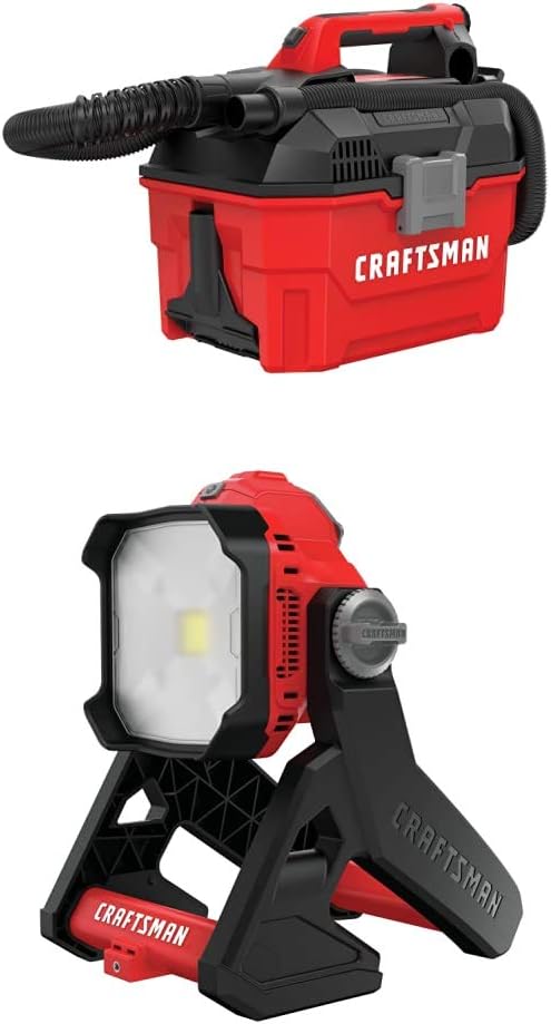 Craftsman V20 Cordless Shop Vac with LED Work Light for Cleanup