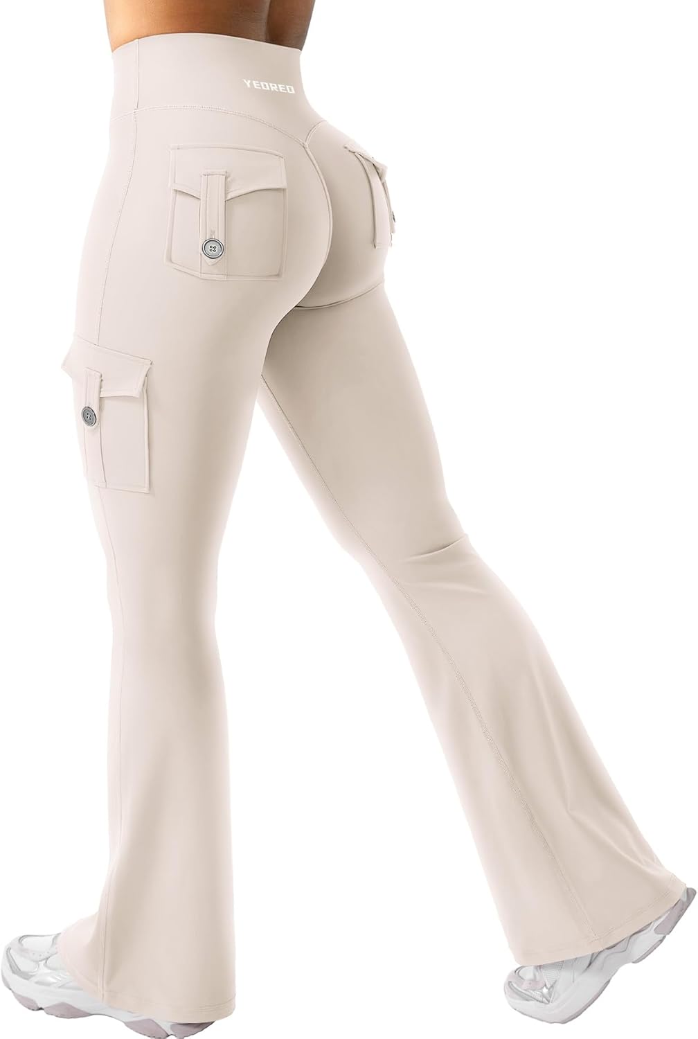 YEOREO CoreFlex Women Workout Flare Leggings with Pockets