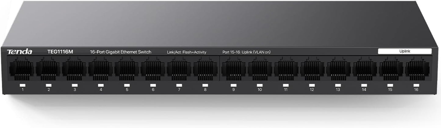 Tenda TEG1116M 16 Port Gigabit Switch for Fast Networking