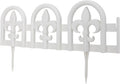 Evelyne White Garden Border Plastic Edging - Decorative 20ft Kit