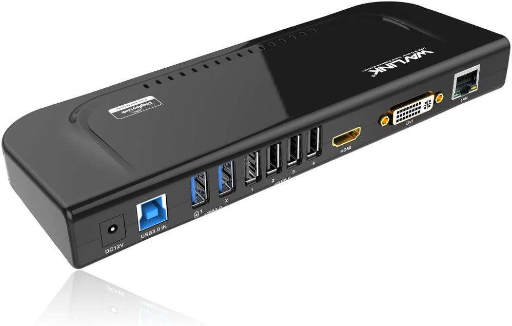 WAVLINK USB 3.0 Universal Docking Station for Dual Monitors