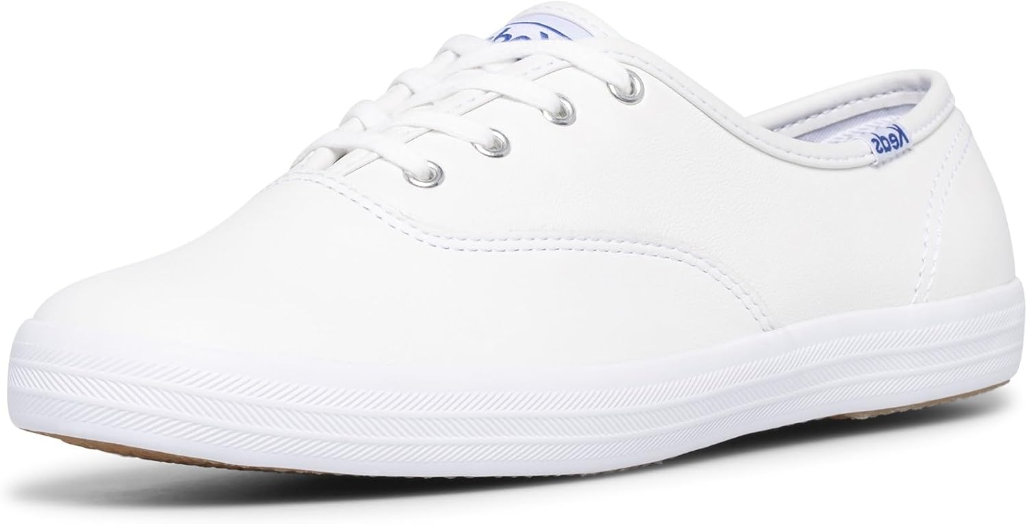 Keds Women's Champion Leather Lace Up Sneakers for Timeless Style