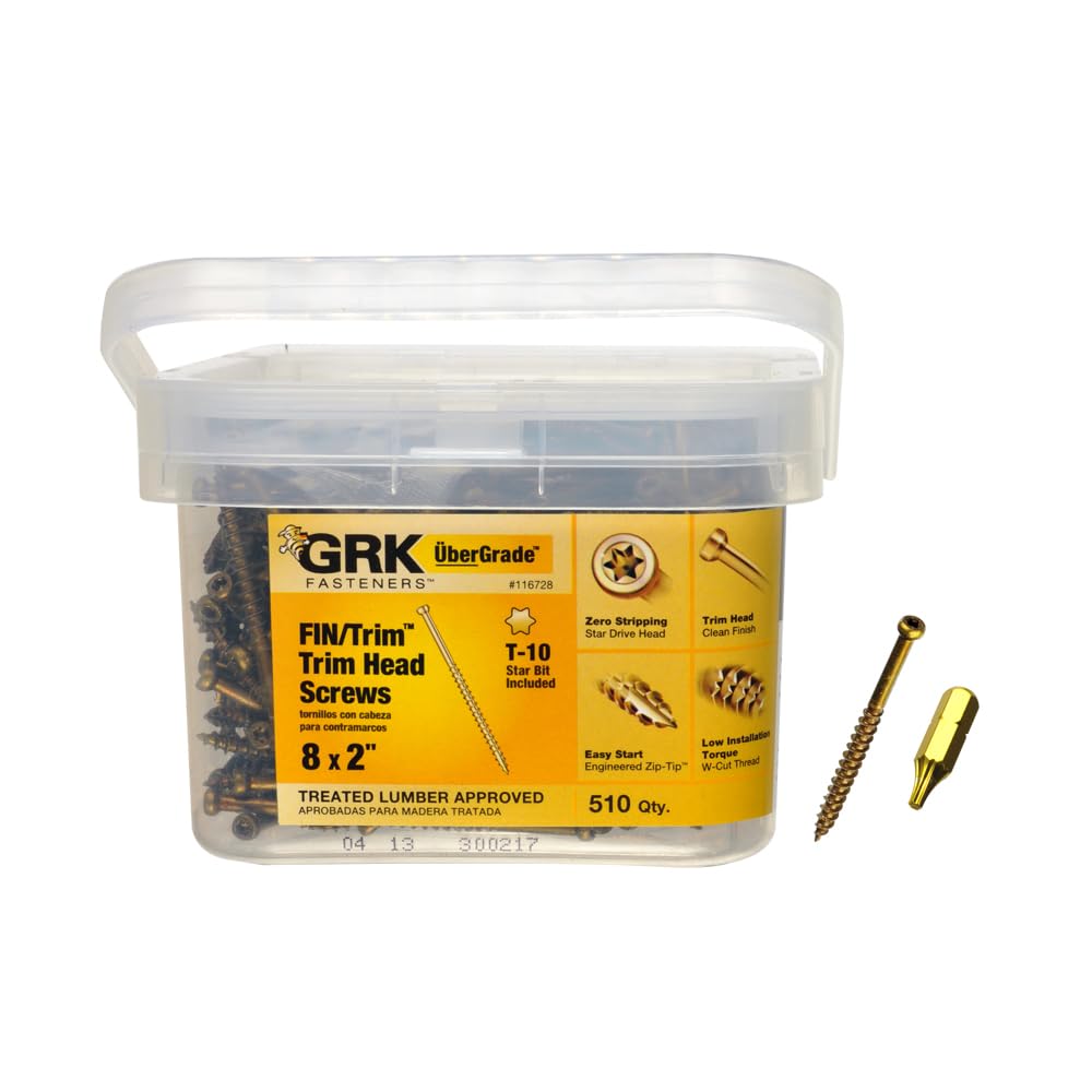 GRK Fasteners Trim Screws for Cabinetry and Fine Carpentry