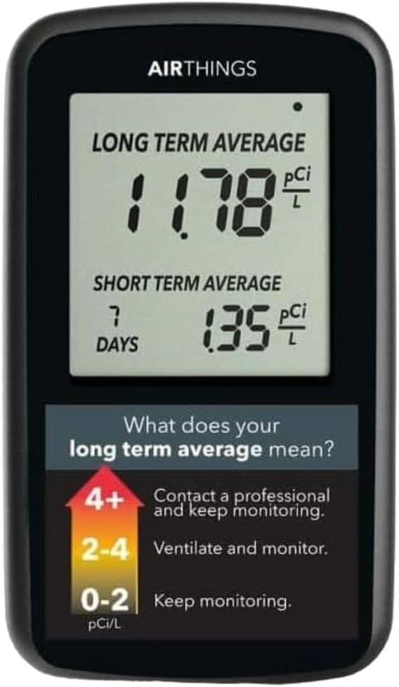 Airthings Battery-Operated Digital Home Radon Detector Review