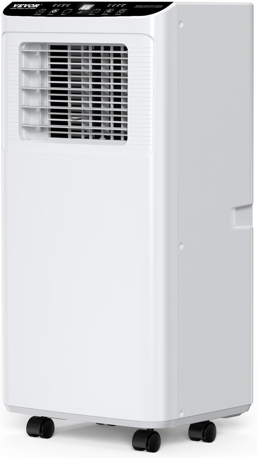 VEVOR 8,000 BTU Portable AC - Cools 350 Sq.Ft, 3-in-1 Unit, Remote Control