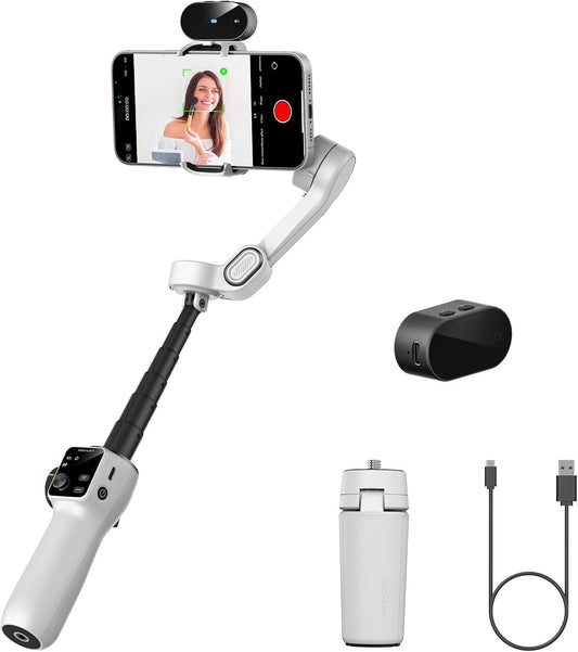 Gimbal Stabilizer for Video by AOCHUAN with AI Tracking