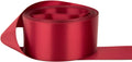 Double Faced Satin Ribbon 3-1/2in Brick Red 25yd - Premium Gloss