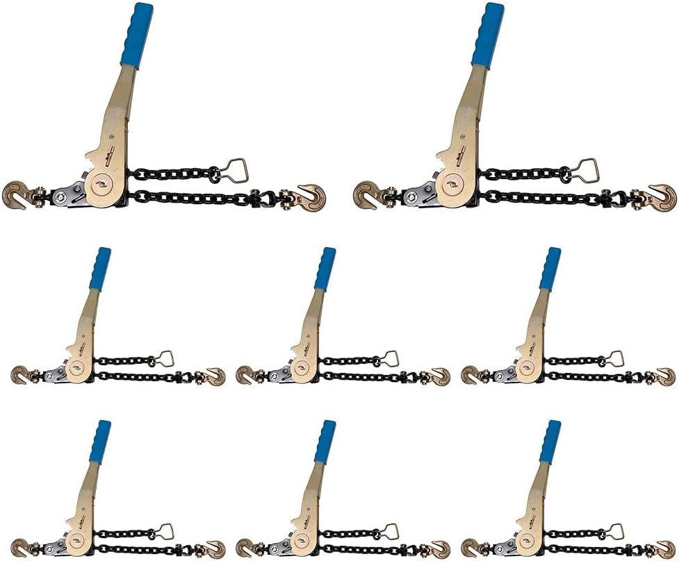1/4in - 5/16in Easy Binder Chain Binder with Grab Hooks - 8 Pack