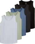 Men's Dry-Fit Muscle Tank Top 5 Pack - Versatile Athletic Staple