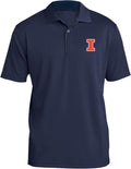 NCAA Primary Logo Team Color Polo - Licensed Illinois Pride