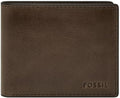 Fossil Derrick RFID-Blocking Leather Bifold Wallet - Classic Utility