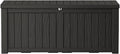 150 Gallon Outdoor Storage Box Waterproof Lockable Resin Deck Box
