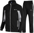 TBMPOY Men's Tracksuits Sweatsuits 2-Piece Full Zip Set - All-Season