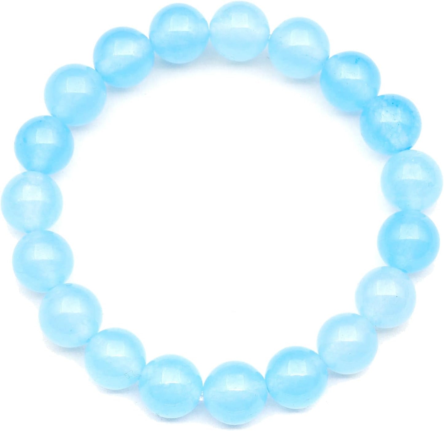 Natural Fluorite Beaded Stretchy Bracelet for Healing and Style