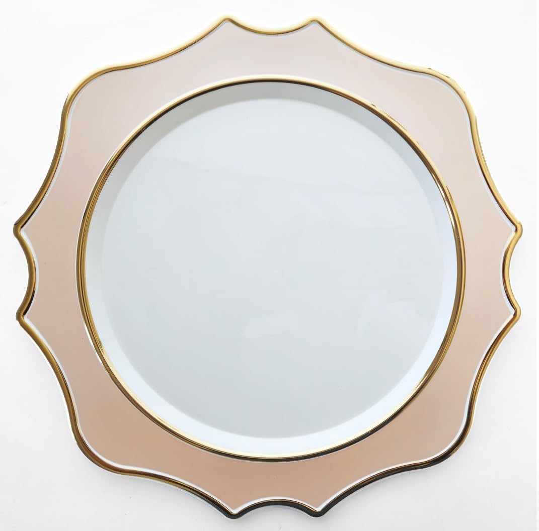 10-Piece Wedding Charger Plates - Elegant Scalloped Design