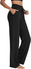 Sarin Mathews Womens Yoga Sweatpants Wide Leg High Waisted Lounge