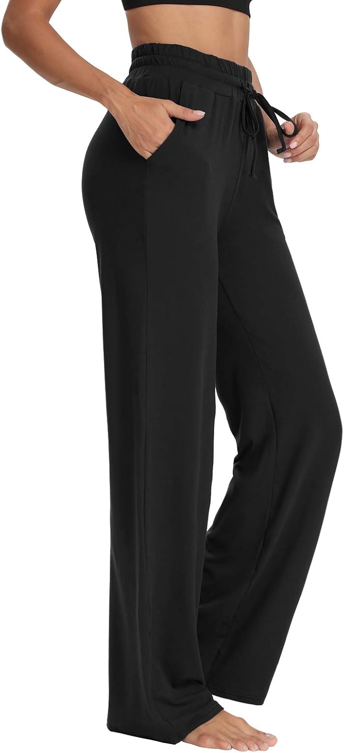 Comfy Wide Leg Yoga Sweatpants | Sarin Mathews