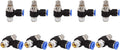 SNS 90 Degree Elbow Air Flow Control Valve 1/2in Tube OD x 1/8 NPT
