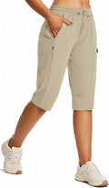 baleaf Women's 15 in Hiking Shorts Long Bermuda Capri - Lightweight