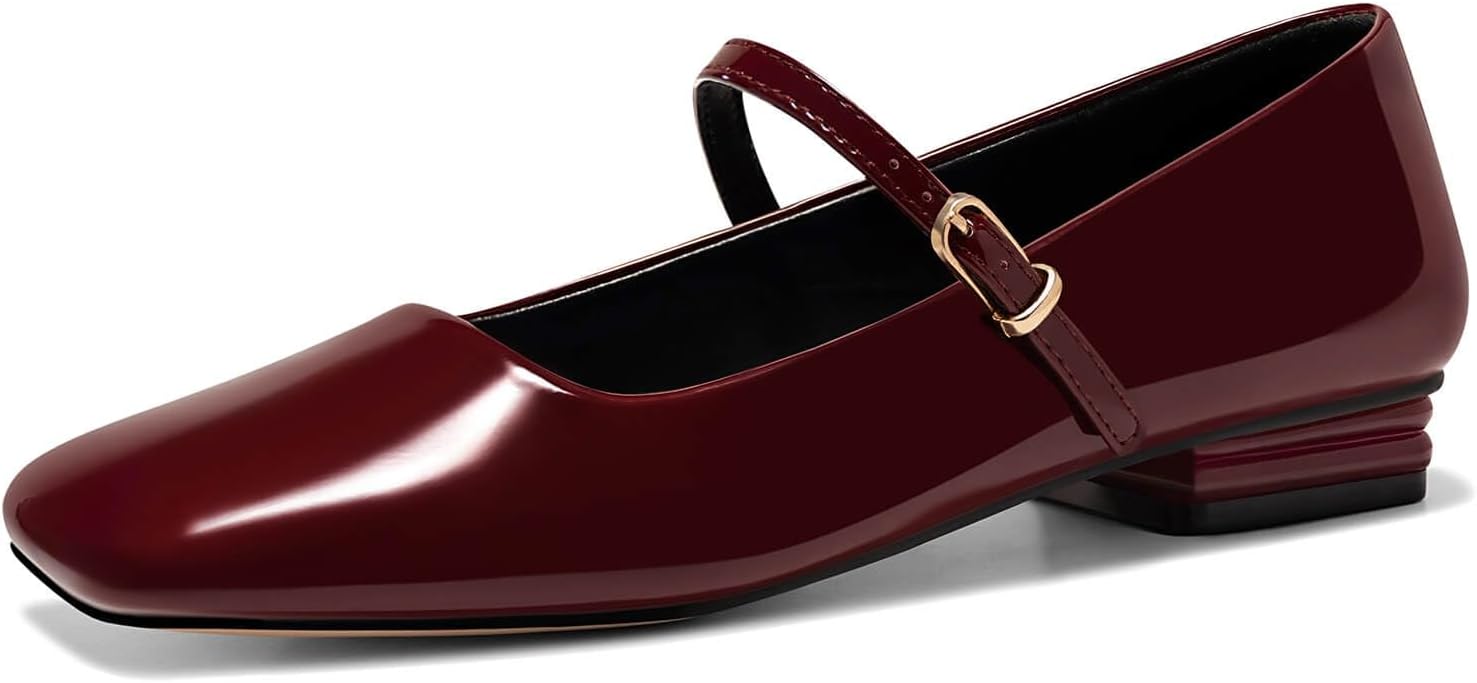 Coutgo Women's Mary Jane Flats for Comfort and Style