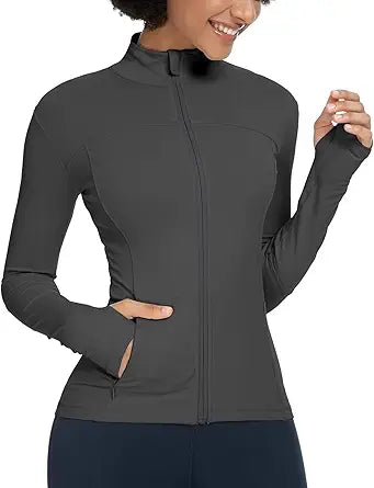 QUEENIEKE Womens Running Jackets for Yoga and Workout Activities